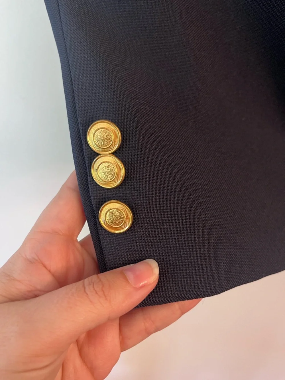 Navy Sport Coat Blazer with Gold Buttons